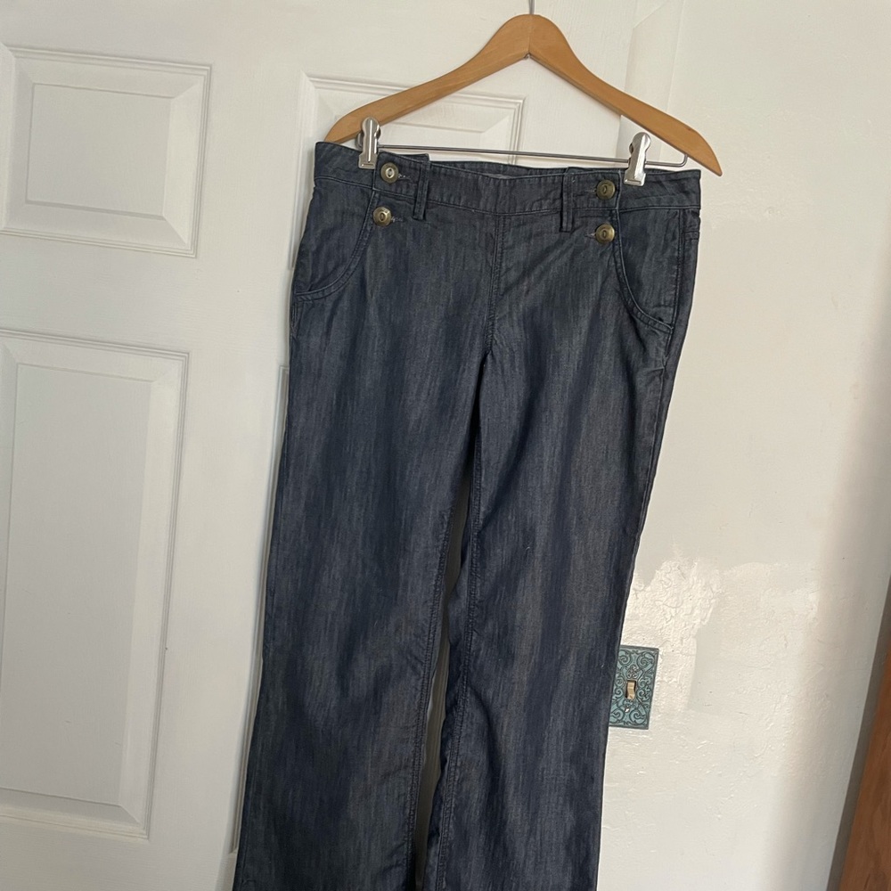 Double fly flared pant